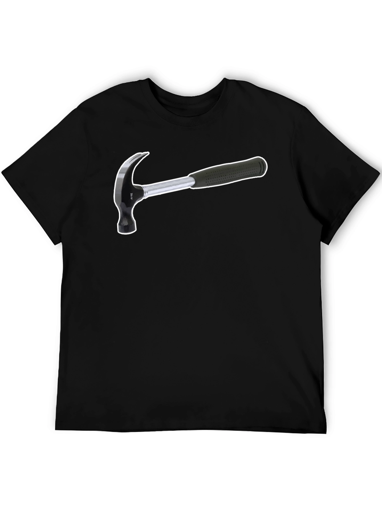 Hammer Graphic T-Shirt - Black Cotton Tee