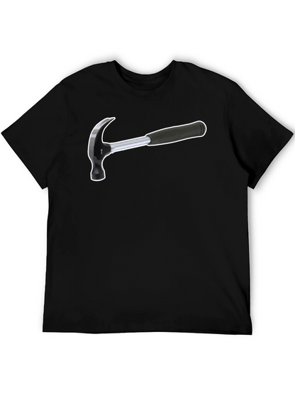 Hammer Graphic T-Shirt - Black Cotton Tee