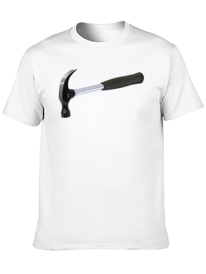 Hammer Graphic T-Shirt - Black Cotton Tee