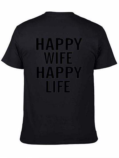 Happy Wife Happy Life T-Shirt
