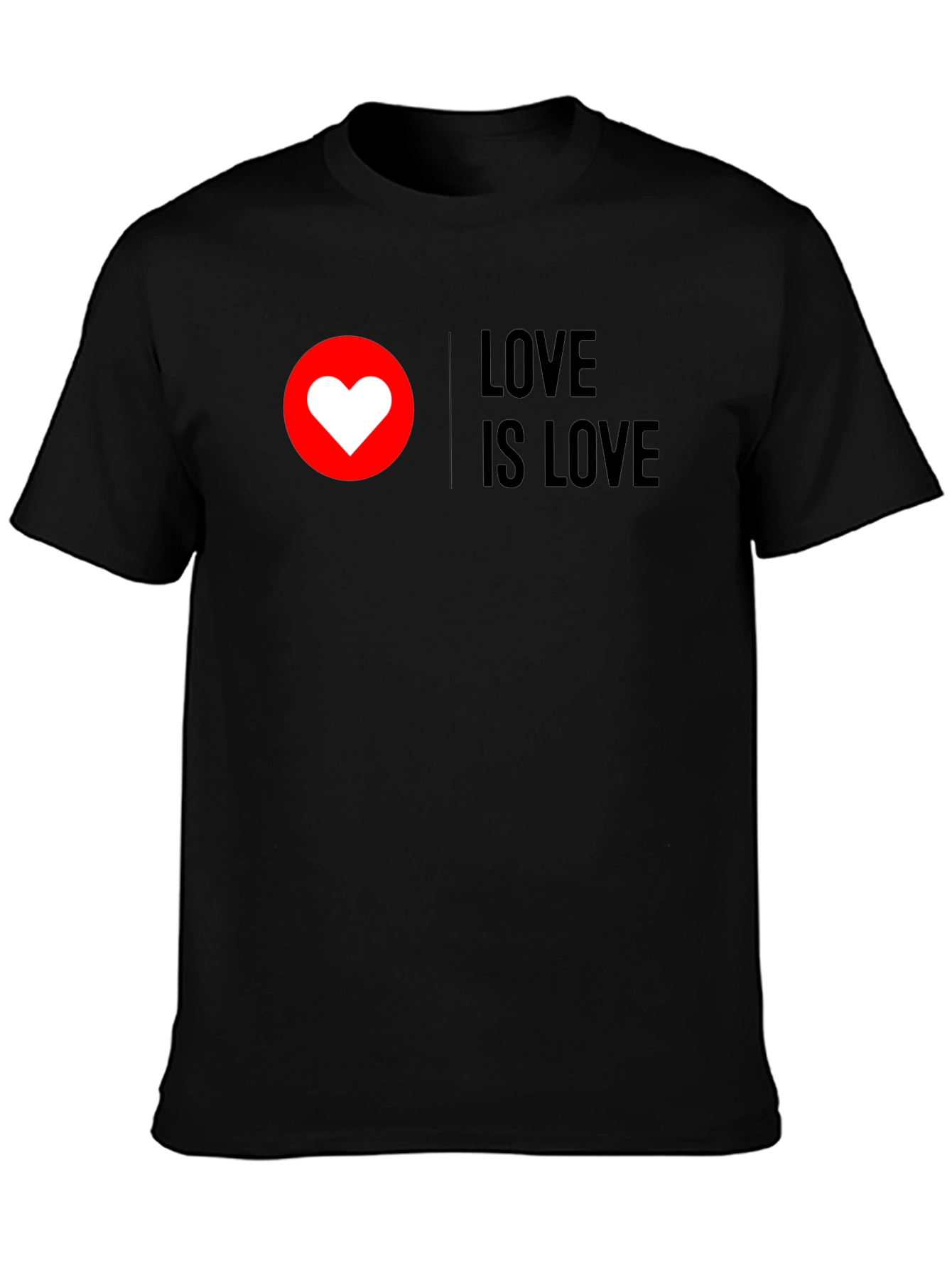 Love is Love T-Shirt - Black Pride Tee