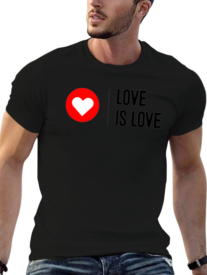 Love is Love T-Shirt - Black Pride Tee