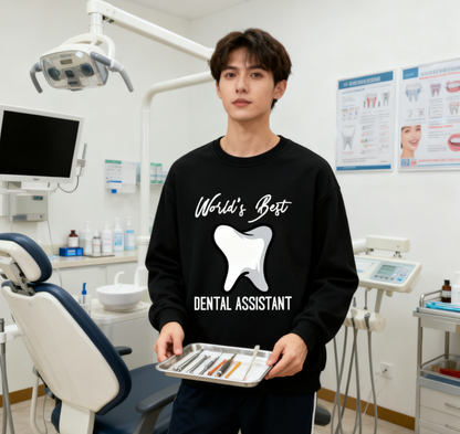 Unisex "World’s Best Dental Assistant" Career Pride Sweatshirt