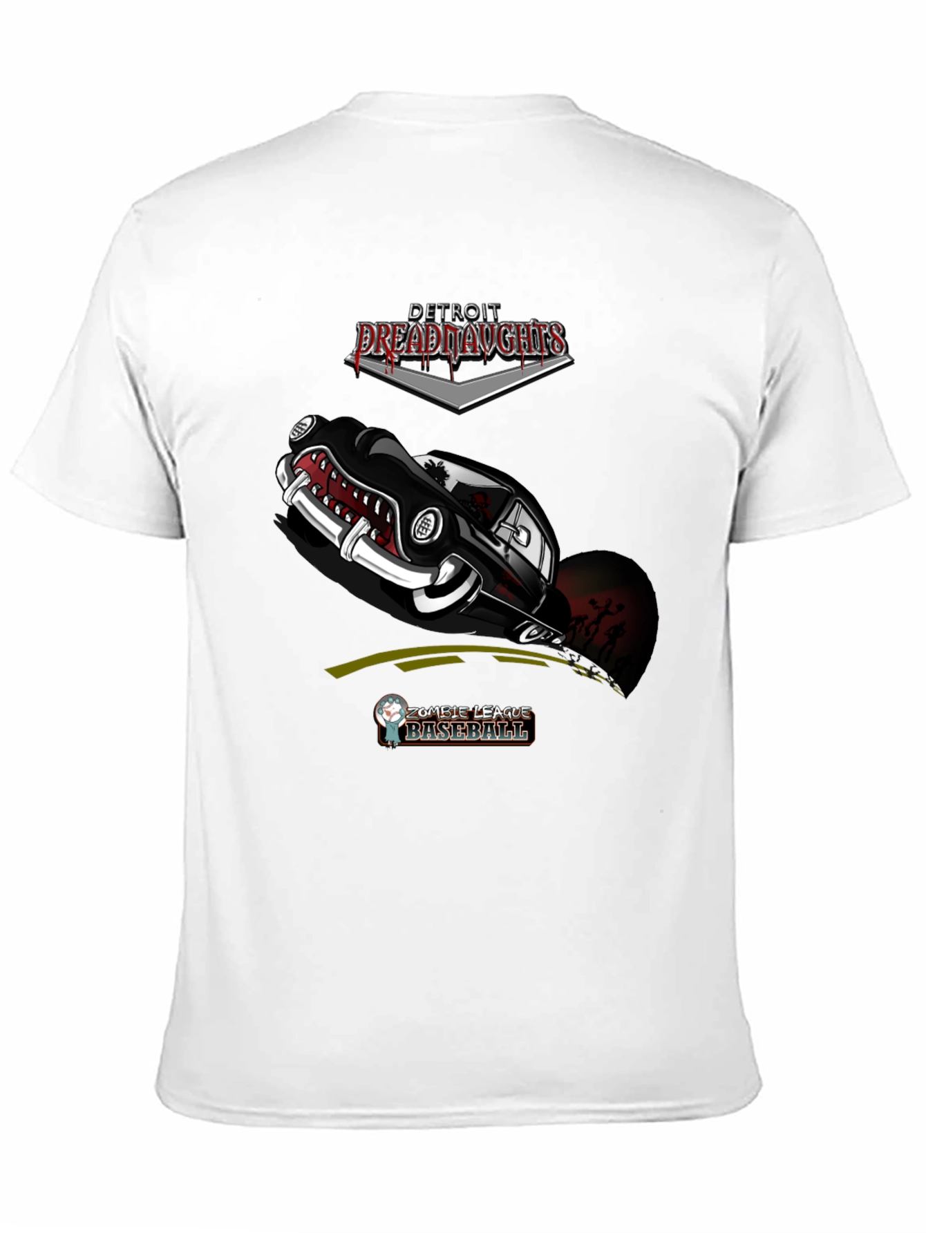 Detroit Dreadnaughts Zombie Baseball Graphic Tee