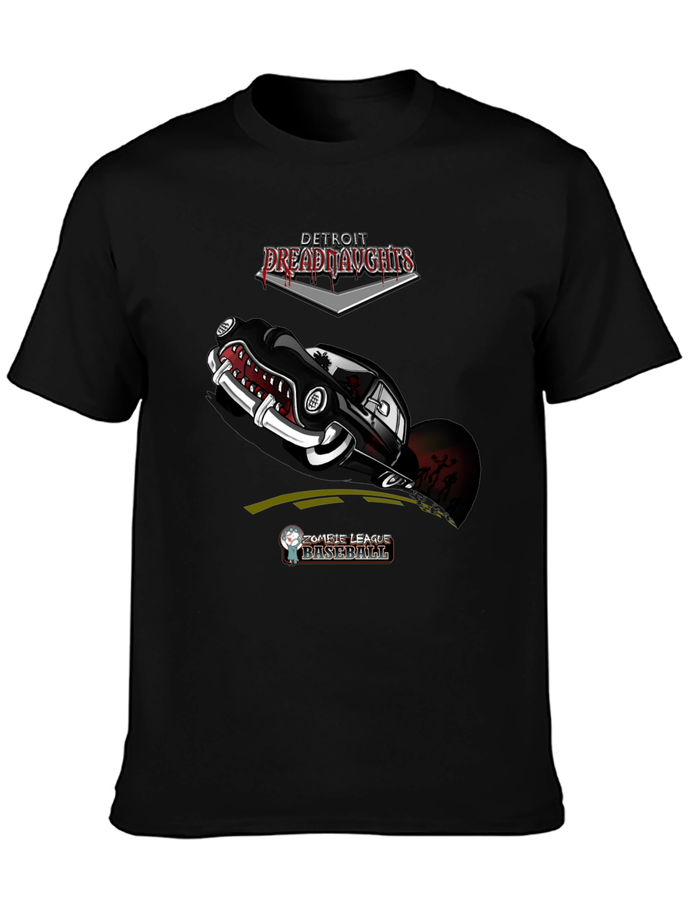 Detroit Dreadnaughts Zombie Baseball Graphic Tee
