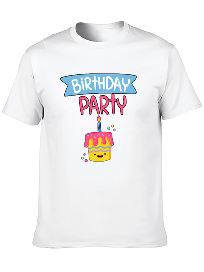 Birthday Party Cake Graphic T-Shirt