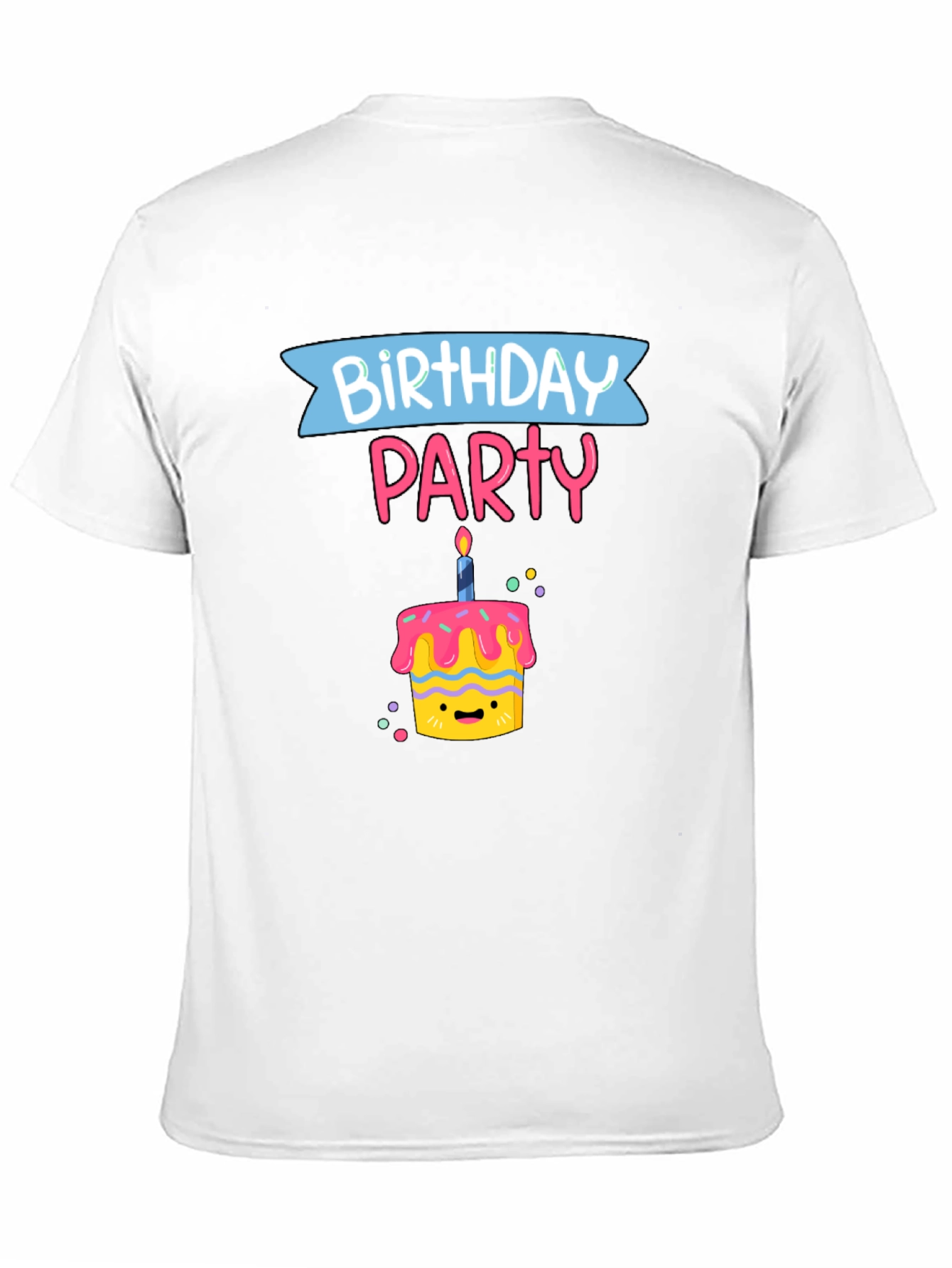 Birthday Party Cake Graphic T-Shirt