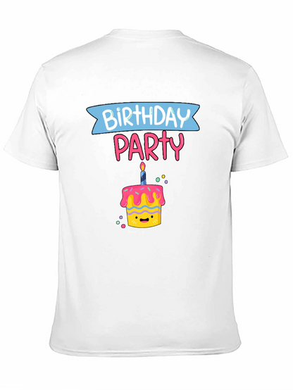 Birthday Party Cake Graphic T-Shirt