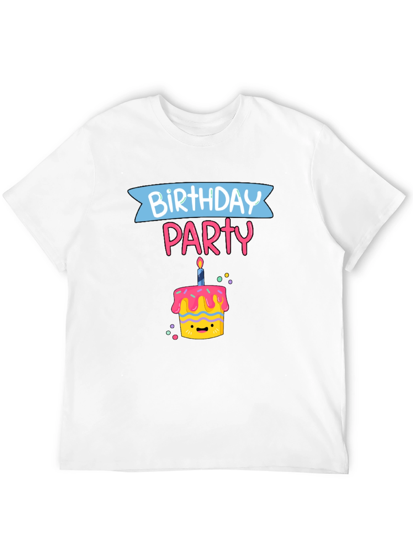 Birthday Party Cake Graphic T-Shirt