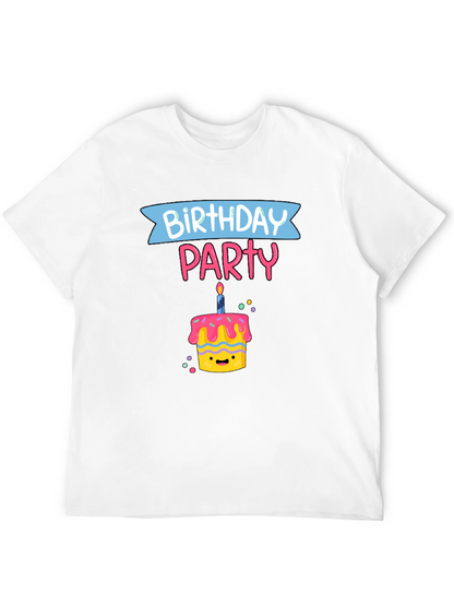 Birthday Party Cake Graphic T-Shirt