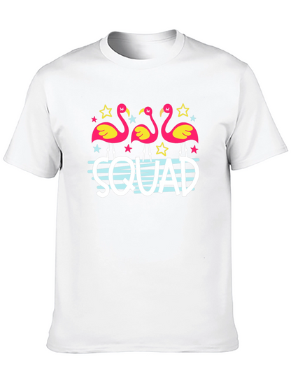 Flamingo Squad Black T-Shirt