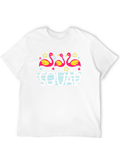 Flamingo Squad Black T-Shirt