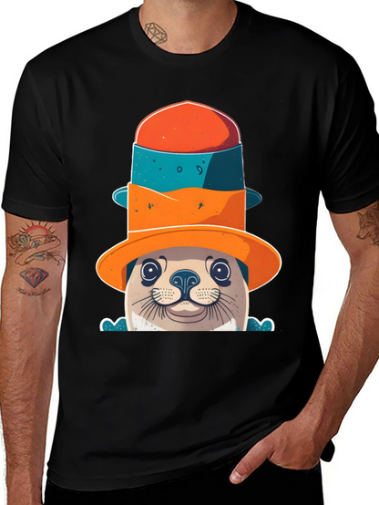 Seal in a Hat Graphic Tee