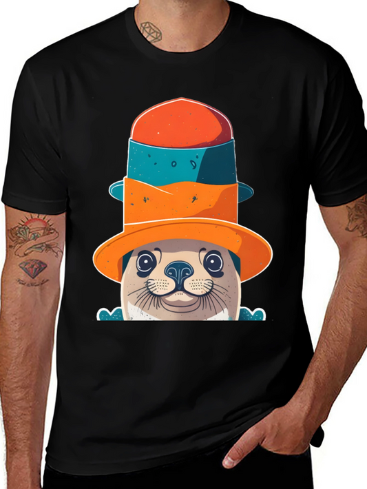 Seal in a Hat Graphic Tee