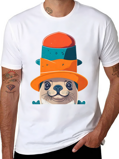 Seal in a Hat Graphic Tee