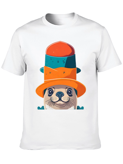 Seal in a Hat Graphic Tee