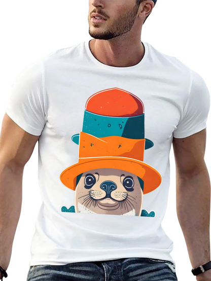Seal in a Hat Graphic Tee