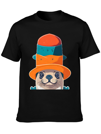 Seal in a Hat Graphic Tee