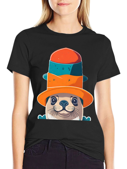 Seal in a Hat Graphic Tee