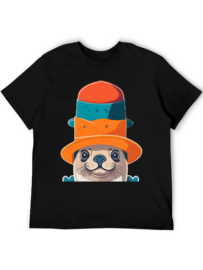Seal in a Hat Graphic Tee