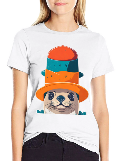 Seal in a Hat Graphic Tee