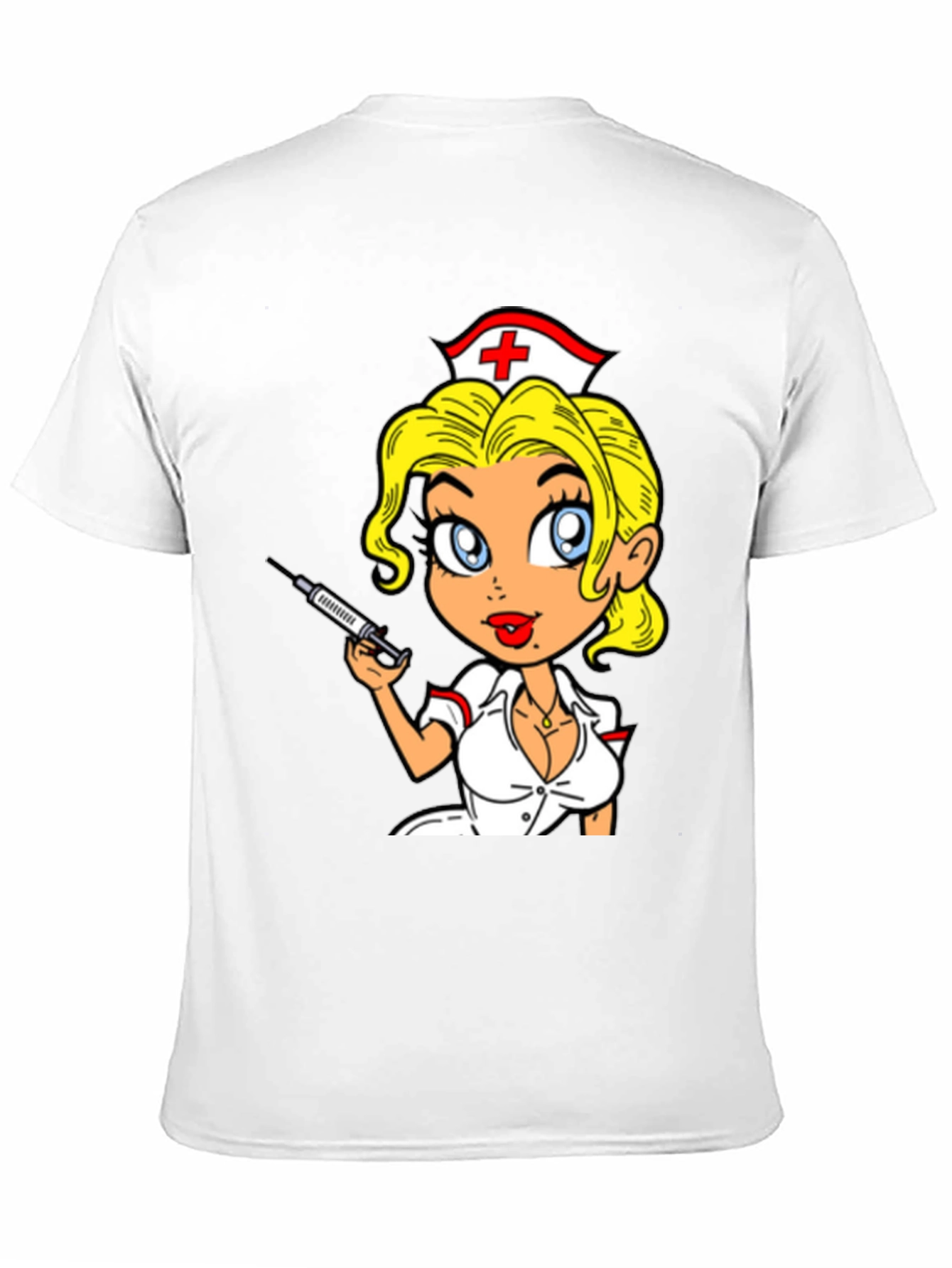 Nurse Cartoon Graphic T-Shirt