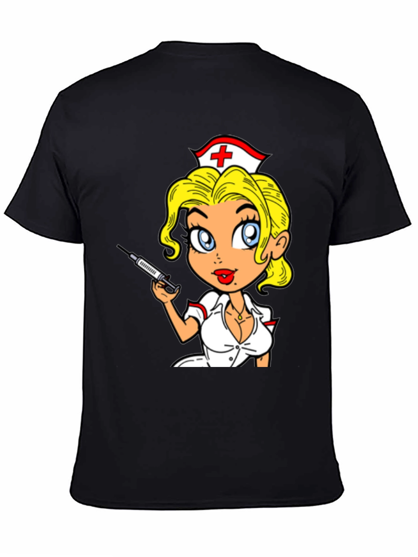 Nurse Cartoon Graphic T-Shirt