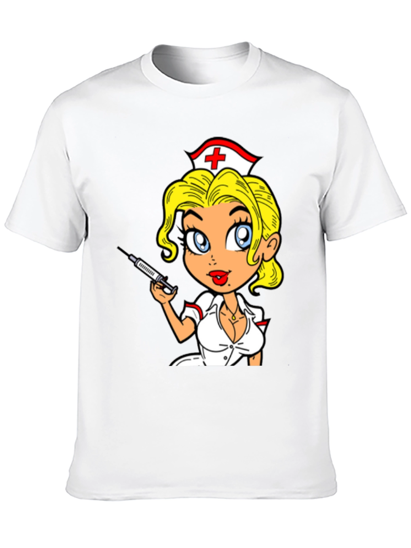 Nurse Cartoon Graphic T-Shirt