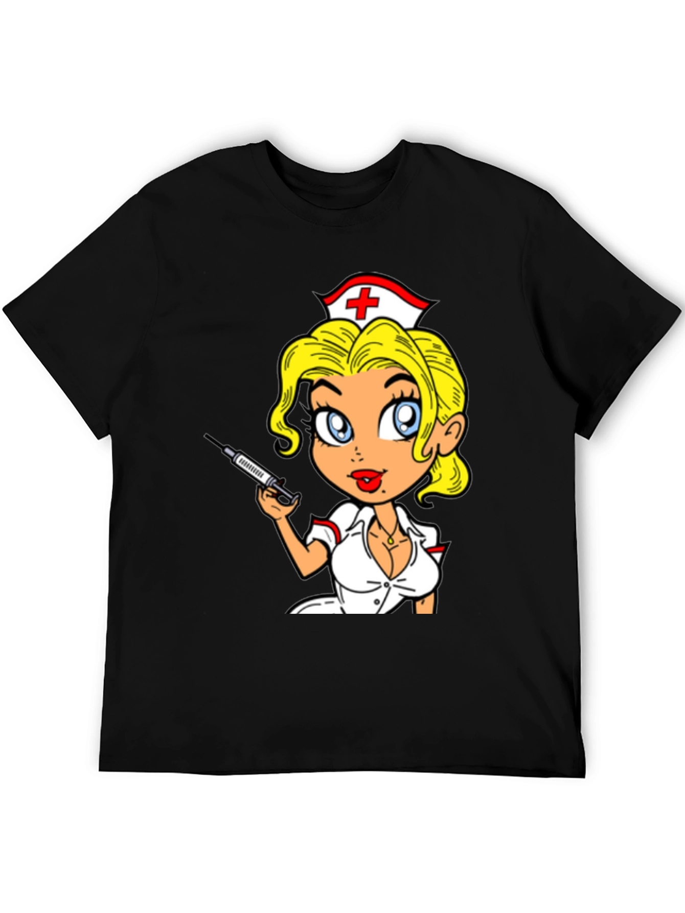 Nurse Cartoon Graphic T-Shirt