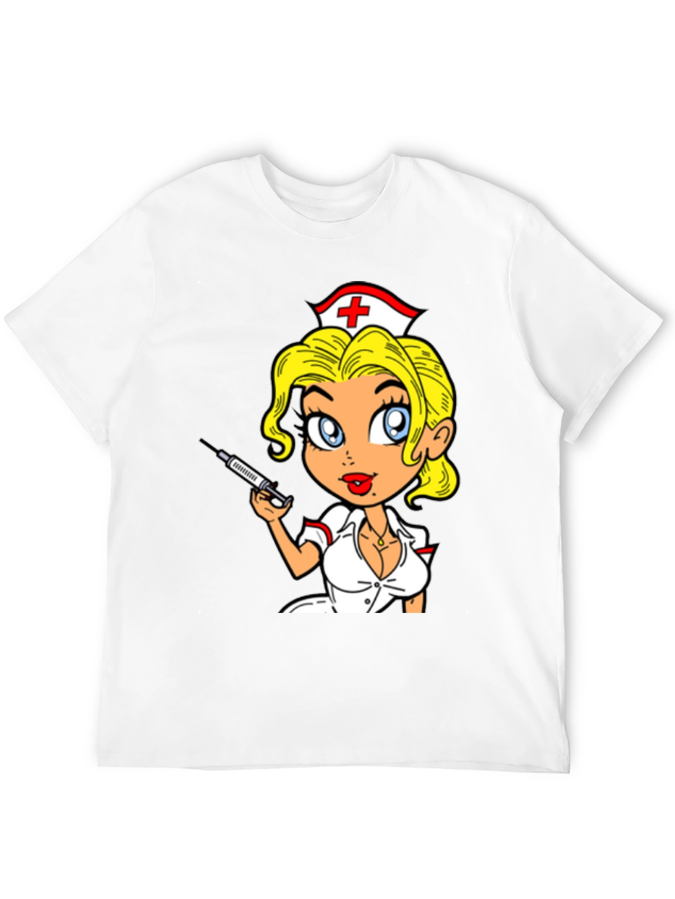 Nurse Cartoon Graphic T-Shirt