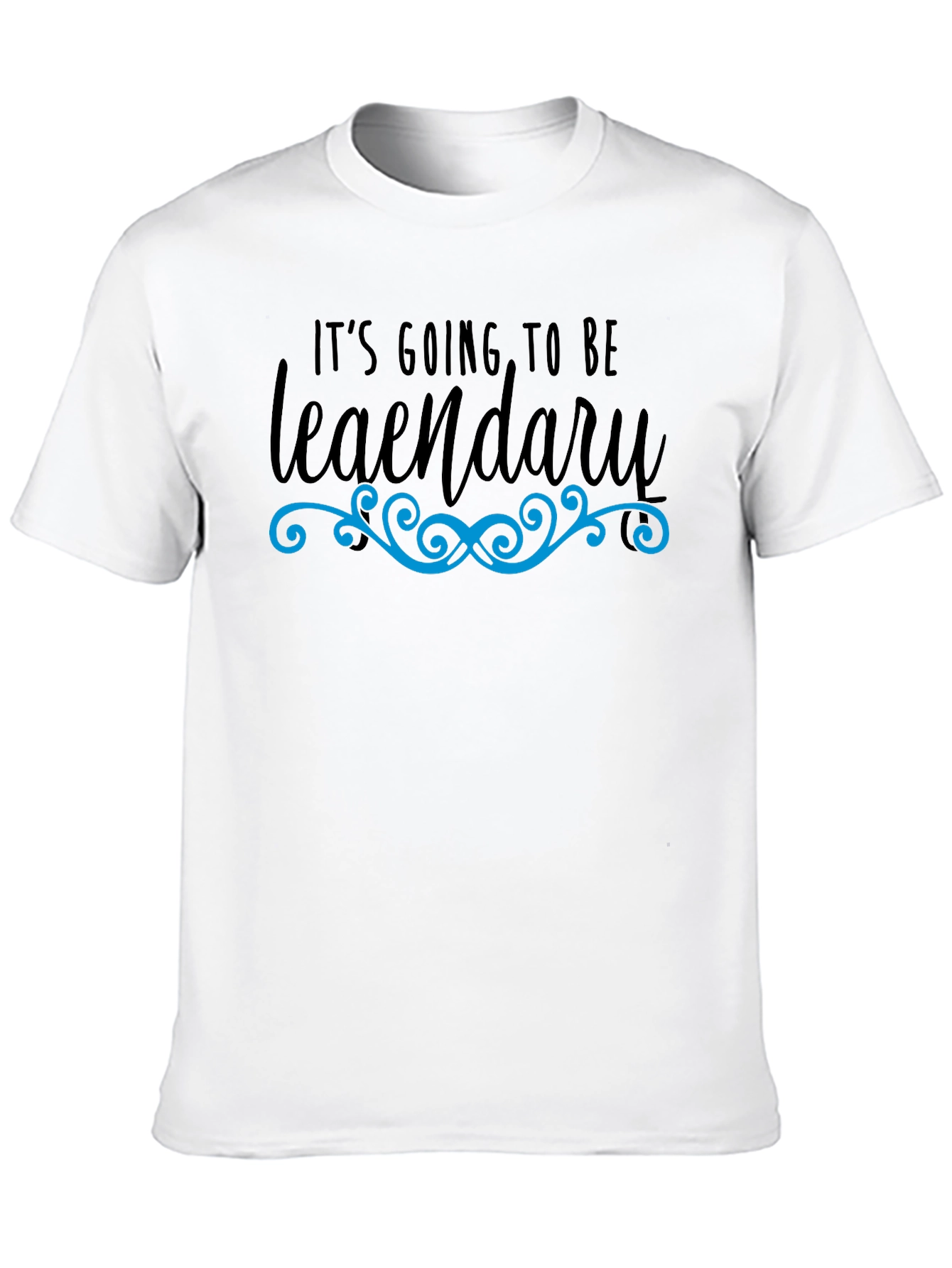 Legendary Graphic Tee - Black Cotton T-Shirt