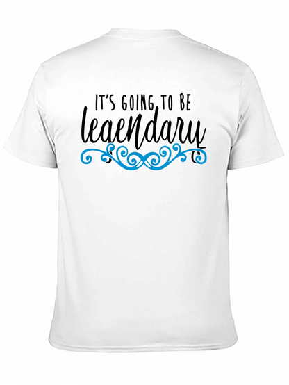 Legendary Graphic Tee - Black Cotton T-Shirt