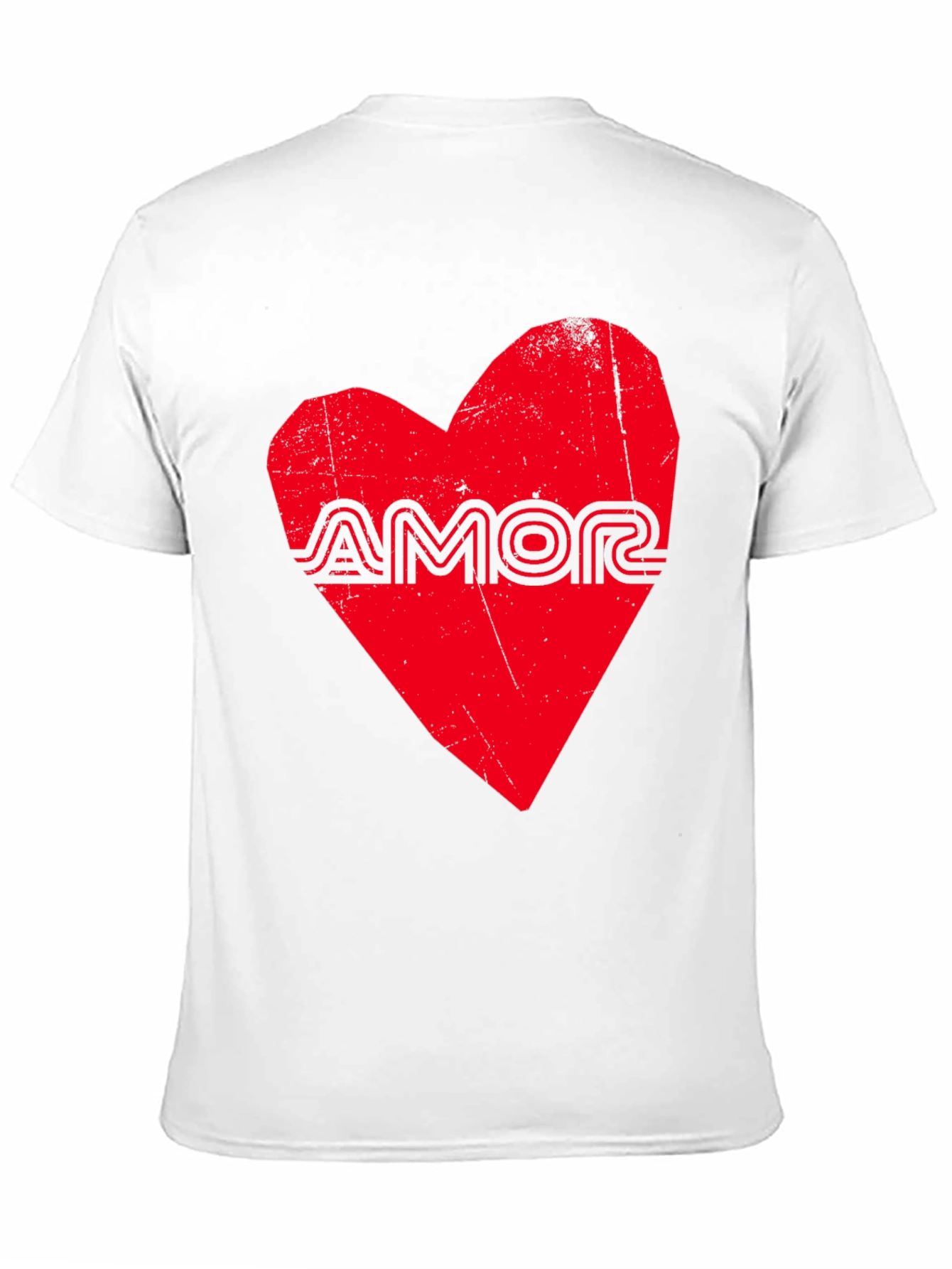 Amor Heart Graphic Black T-Shirt