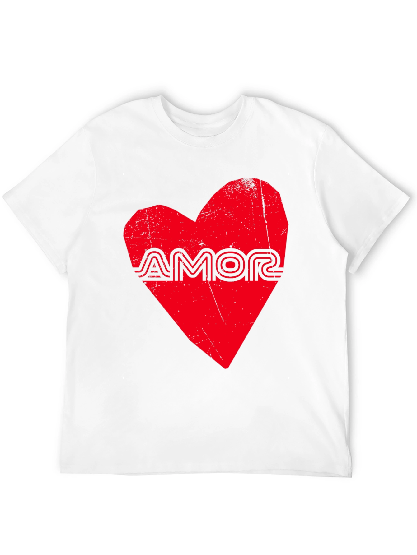 Amor Heart Graphic Black T-Shirt