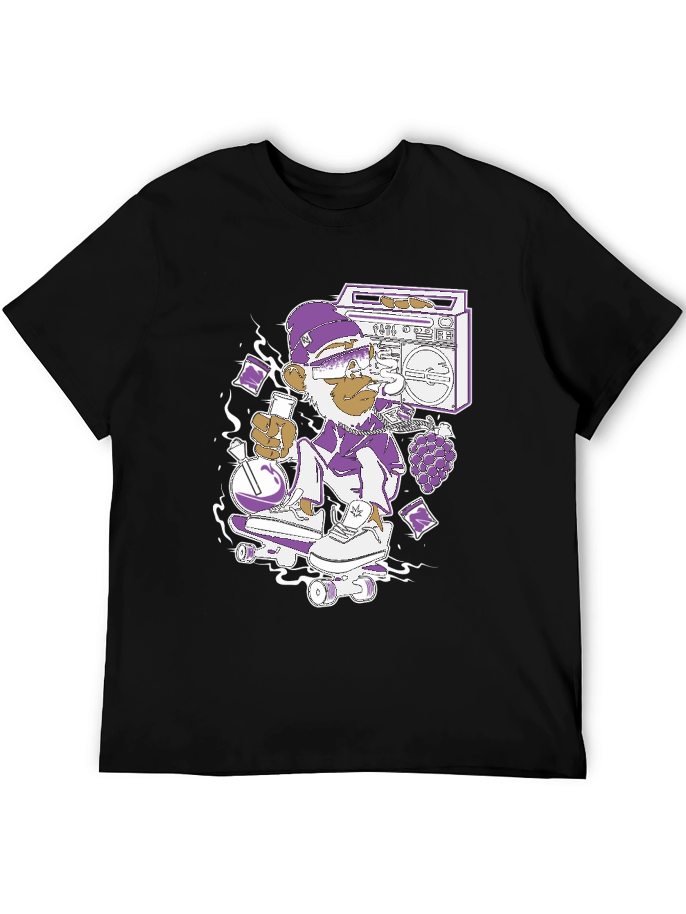 Monkey Skater T-Shirt - Cool Graphic Tee