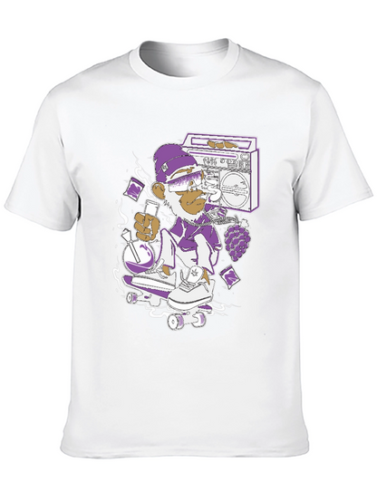 Monkey Skater T-Shirt - Cool Graphic Tee