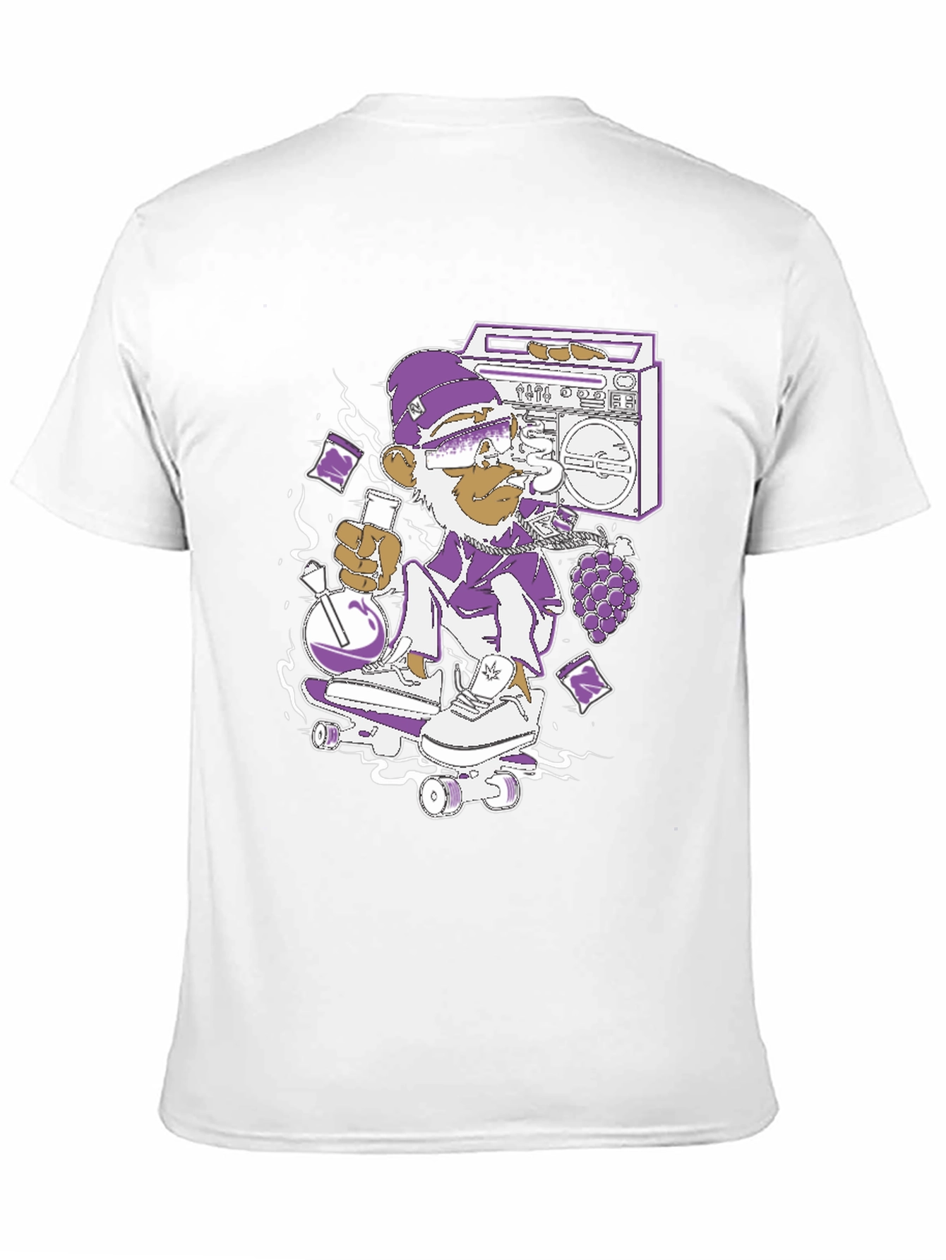 Monkey Skater T-Shirt - Cool Graphic Tee