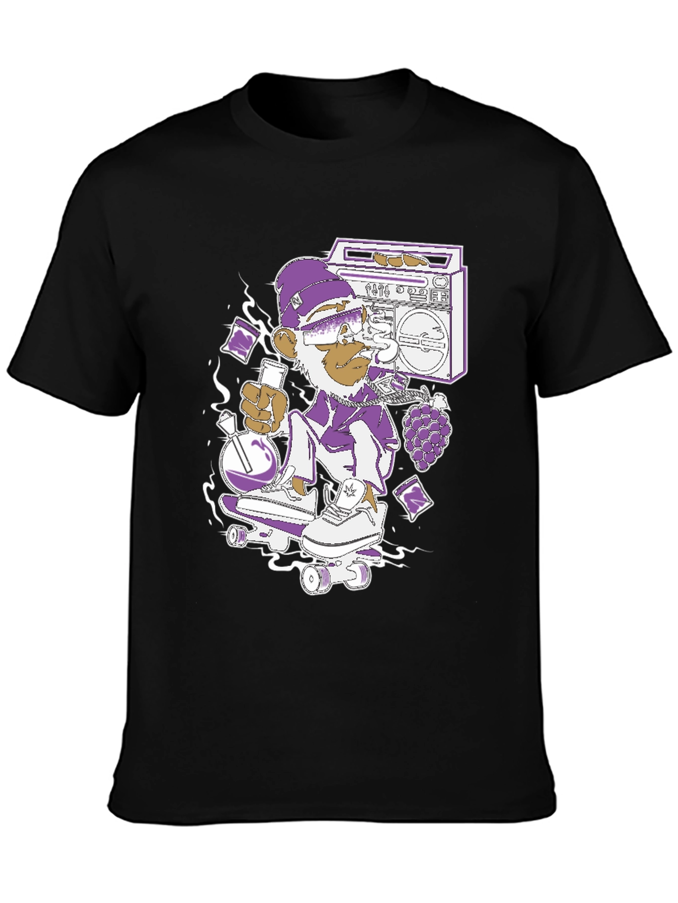 Monkey Skater T-Shirt - Cool Graphic Tee