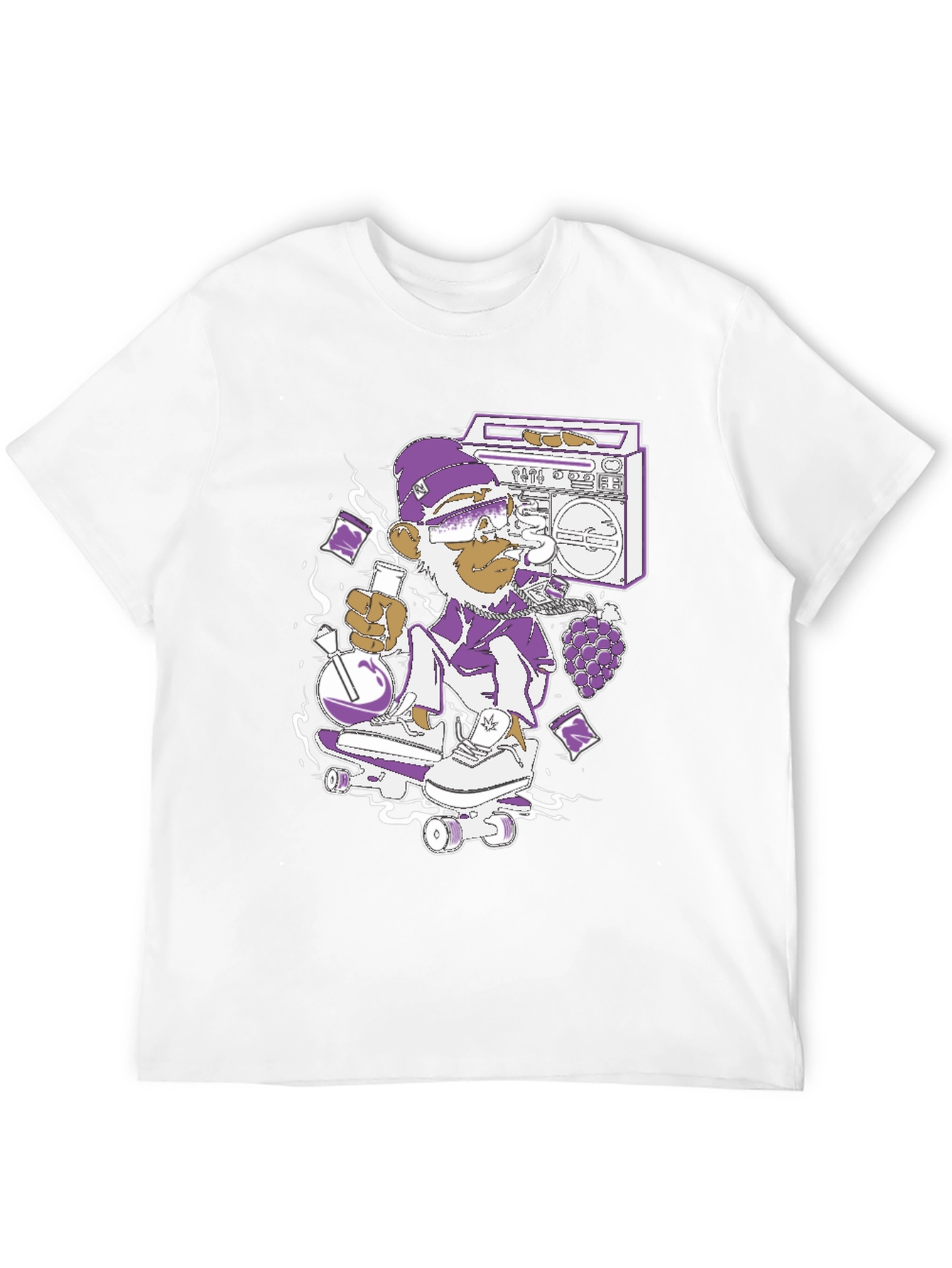 Monkey Skater T-Shirt - Cool Graphic Tee