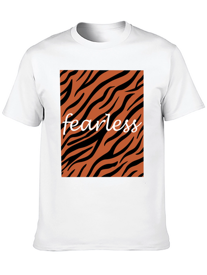 Fearless Tiger Stripe Graphic Tee - Black