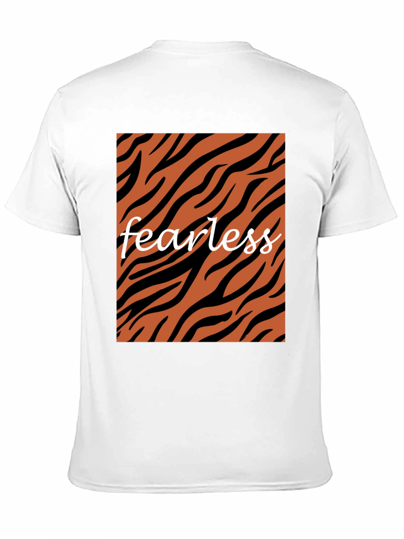 Fearless Tiger Stripe Graphic Tee - Black