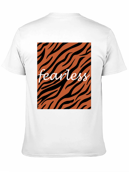 Fearless Tiger Stripe Graphic Tee - Black