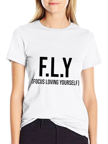 F.L.Y (Focus Loving Yourself) Black T-Shirt