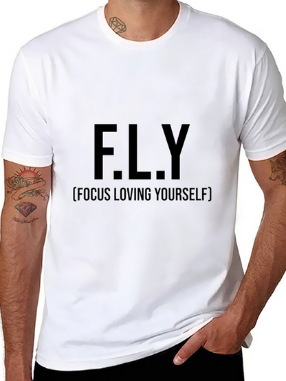 F.L.Y (Focus Loving Yourself) Black T-Shirt