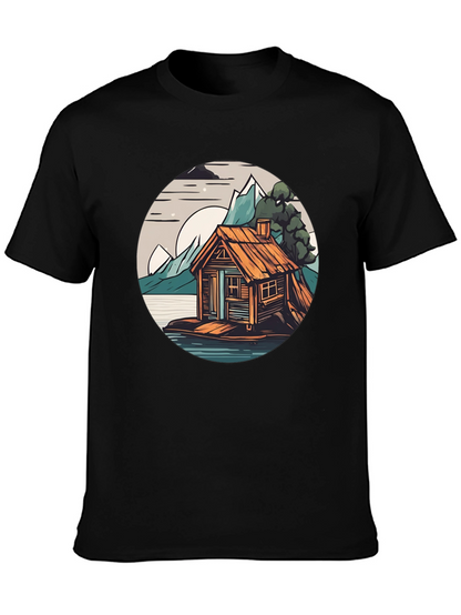 Cabin Lake Tee: Nature Graphic Shirt