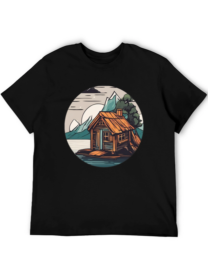 Cabin Lake Tee: Nature Graphic Shirt
