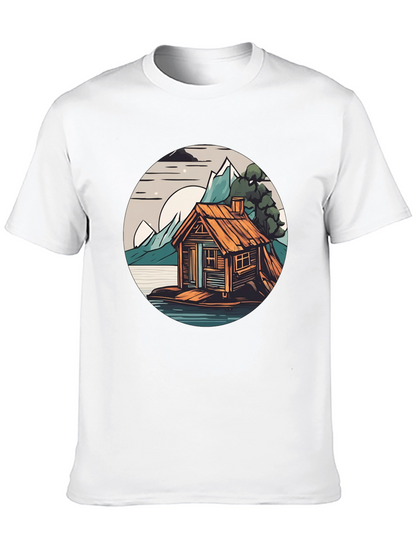 Cabin Lake Tee: Nature Graphic Shirt