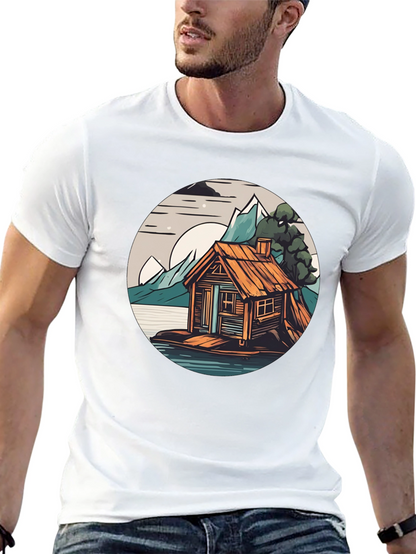 Cabin Lake Tee: Nature Graphic Shirt
