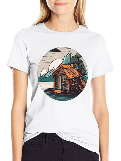 Cabin Lake Tee: Nature Graphic Shirt