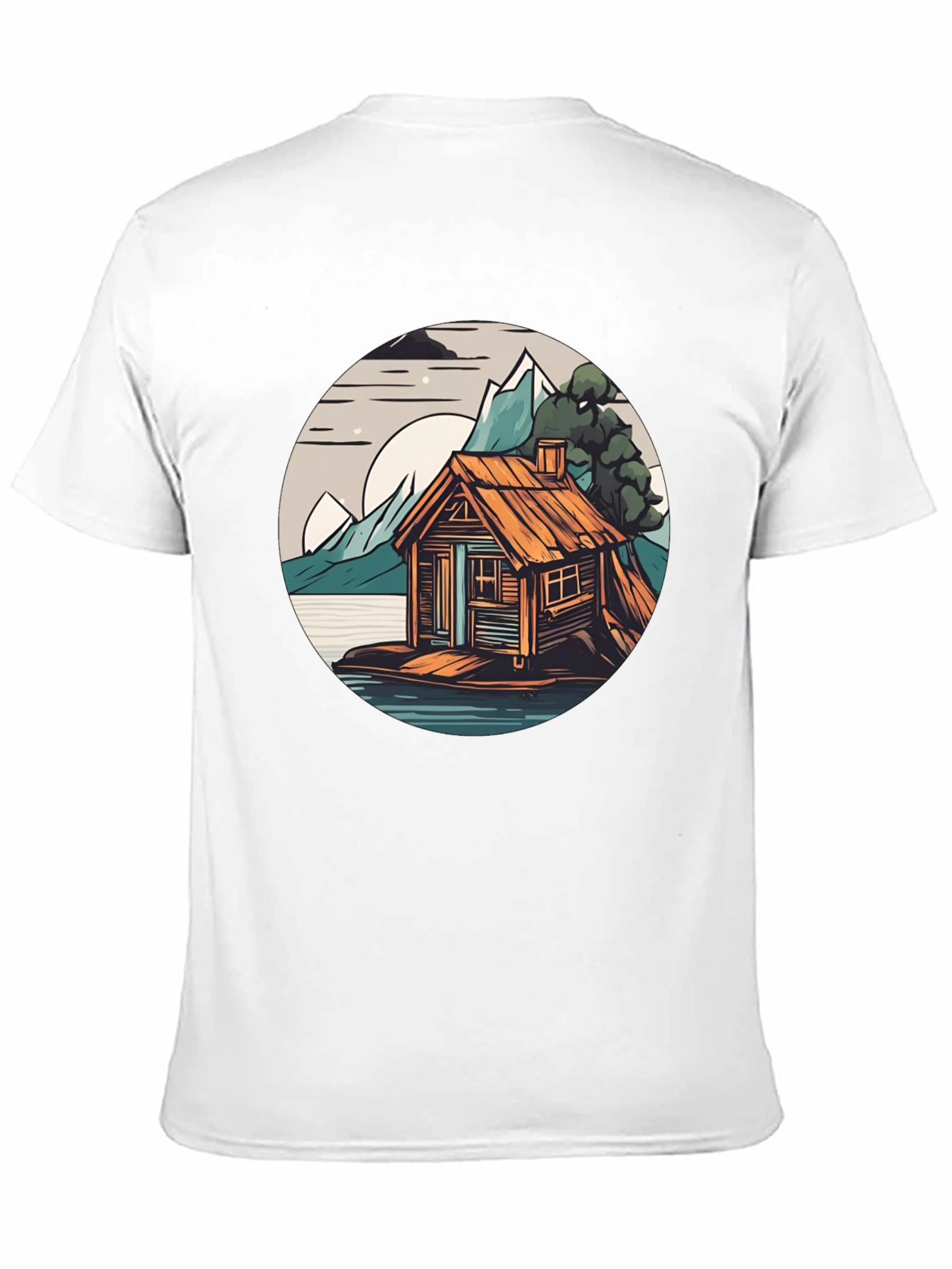 Cabin Lake Tee: Nature Graphic Shirt